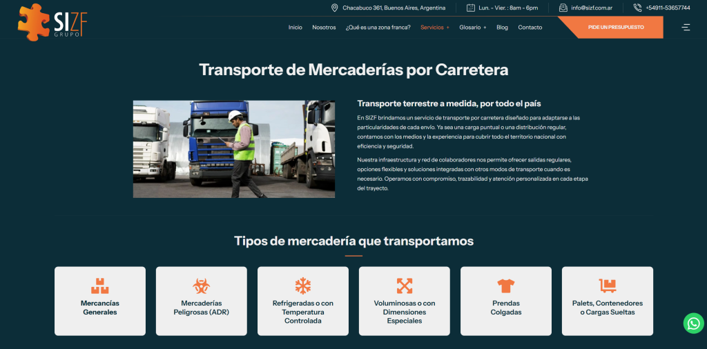 sizf web logistica