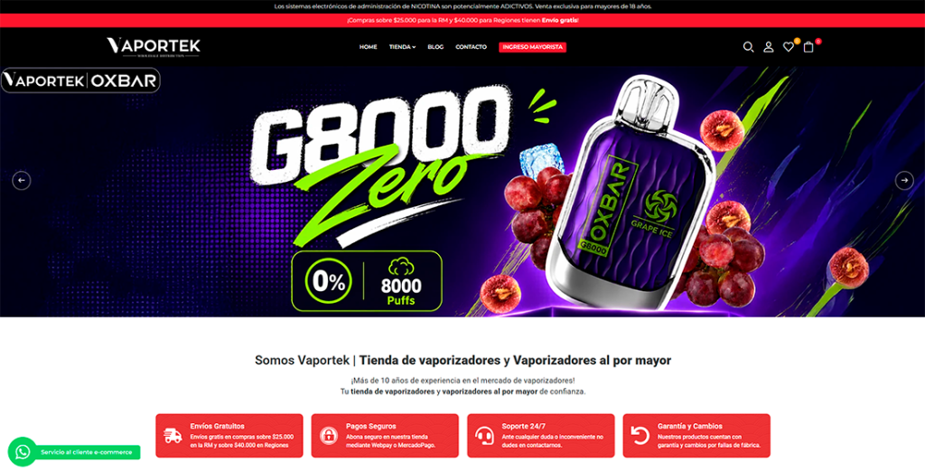 vaportek tienda de vaporizadores